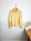 Wilfred Cashmere Turtleneck Sweater in Butter Yellow (Size L)