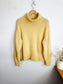 Wilfred Cashmere Turtleneck Sweater in Butter Yellow (Size L)
