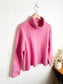 Wilfred Cashmere Turtleneck Sweater in Bubblegum Pink (Size L)