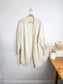 Wilfred Alpaca Long Crochet Knit Cardigan in Cream (Size L)