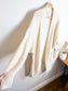 Wilfred Alpaca Long Crochet Knit Cardigan in Cream (Size L)