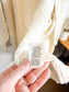 Wilfred Alpaca Long Crochet Knit Cardigan in Cream (Size L)