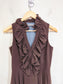 Marc New York Ruffled Mini Dress in Brown (Size S)