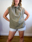 Babaton Tunic Top in Sandy Beige (Size L)