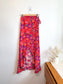 Paloma Blue Silk Crepe De Chine Top & Skirt Set  (Size S)