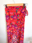 Paloma Blue Silk Crepe De Chine Top & Skirt Set  (Size S)