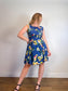 Anthropologie Floral Mini Dress in Blue (Size S/M)