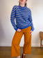 Rebecca Minkoff "Katerine Waved Stripe Knit Sweater" (Size M/L)