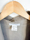 Sarah Pacini Designer Hooded Linen Trench Coat in Grey (Size S/M)