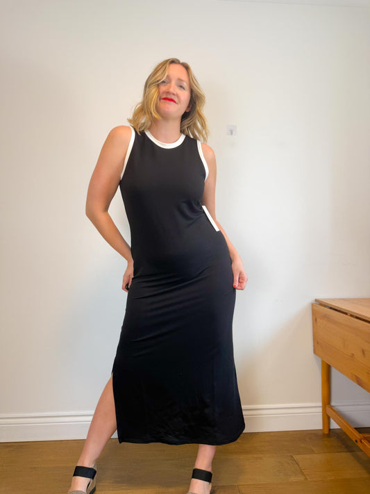 Calvin Klein Black Sleeveless Dress NWT (Size M)