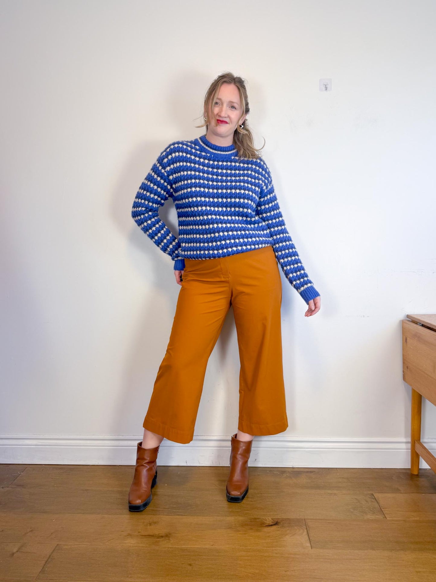 Rebecca Minkoff "Katerine Waved Stripe Knit Sweater" (Size M/L)