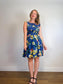 Anthropologie Floral Mini Dress in Blue (Size S/M)