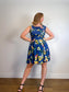 Anthropologie Floral Mini Dress in Blue (Size S/M)
