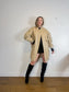 The Frankie Shop "Jesse Faux-Leather Jacket in Beige NWT" (Size M-XL)