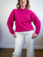 Wilfred "Montpellier Merino Wool Sweater in Hot Pink" (Size M)