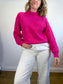 Wilfred "Montpellier Merino Wool Sweater in Hot Pink" (Size M)