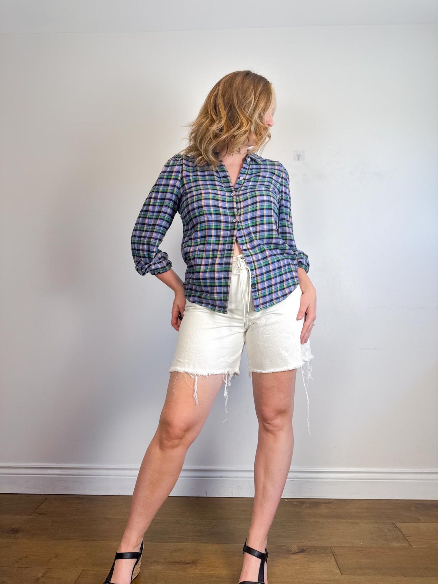 Rails "Angelica Plaid Flannel Shirt" (Size S)