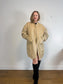 The Frankie Shop "Jesse Faux-Leather Jacket in Beige NWT" (Size M-XL)