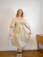 & Other Stories Puff Sleeve Midi Dress in Beige (Size S-L)