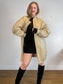 The Frankie Shop "Jesse Faux-Leather Jacket in Beige NWT" (Size M-XL)