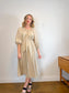 & Other Stories Puff Sleeve Midi Dress in Beige (Size S-L)