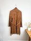 Anthropologie BLANKNYC Faux Leather Wrap Trench Coat in Brown (Size L)