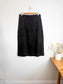 Grade & Gather "Michelle Vegan Suede Pencil Skirt in Black" NWT (Size L)