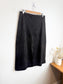 Grade & Gather "Michelle Vegan Suede Pencil Skirt in Black" NWT (Size L)