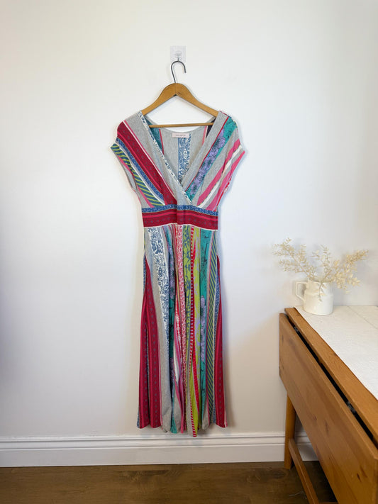 Aldo Martins Sustainable Patchwork Midi Dress (Size S/M)