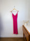 Third Form Silk Slip Dress in Hot Pink (Size S)