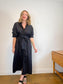 MATTEAU "Everyday Shirt Dress in Black" (Size M/L)
