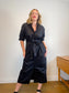 MATTEAU "Everyday Shirt Dress in Black" (Size M/L)