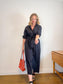 MATTEAU "Everyday Shirt Dress in Black" (Size M/L)