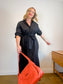 MATTEAU "Everyday Shirt Dress in Black" (Size M/L)