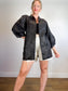 Diana Coatsworth Design Jacket in Black Metallic (Size M)