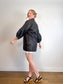 Diana Coatsworth Design Jacket in Black Metallic (Size M)