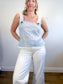 Everlane "The Apron Linen Tank in Grey" (Size 8)