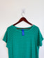 Kit & Ace Pima Cotton Striped T-Shirt Dress in Green (Size M)