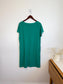 Kit & Ace Pima Cotton Striped T-Shirt Dress in Green (Size M)