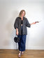 Diana Coatsworth Design Jacket in Black Metallic (Size M)
