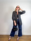 Diana Coatsworth Design Jacket in Black Metallic (Size M)