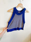 Wilfred Knit Halter Top in Blue / White (Size S/M)