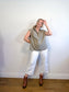 Massimo Dutti High Waist Wide Leg Jeans in White (Size 12)