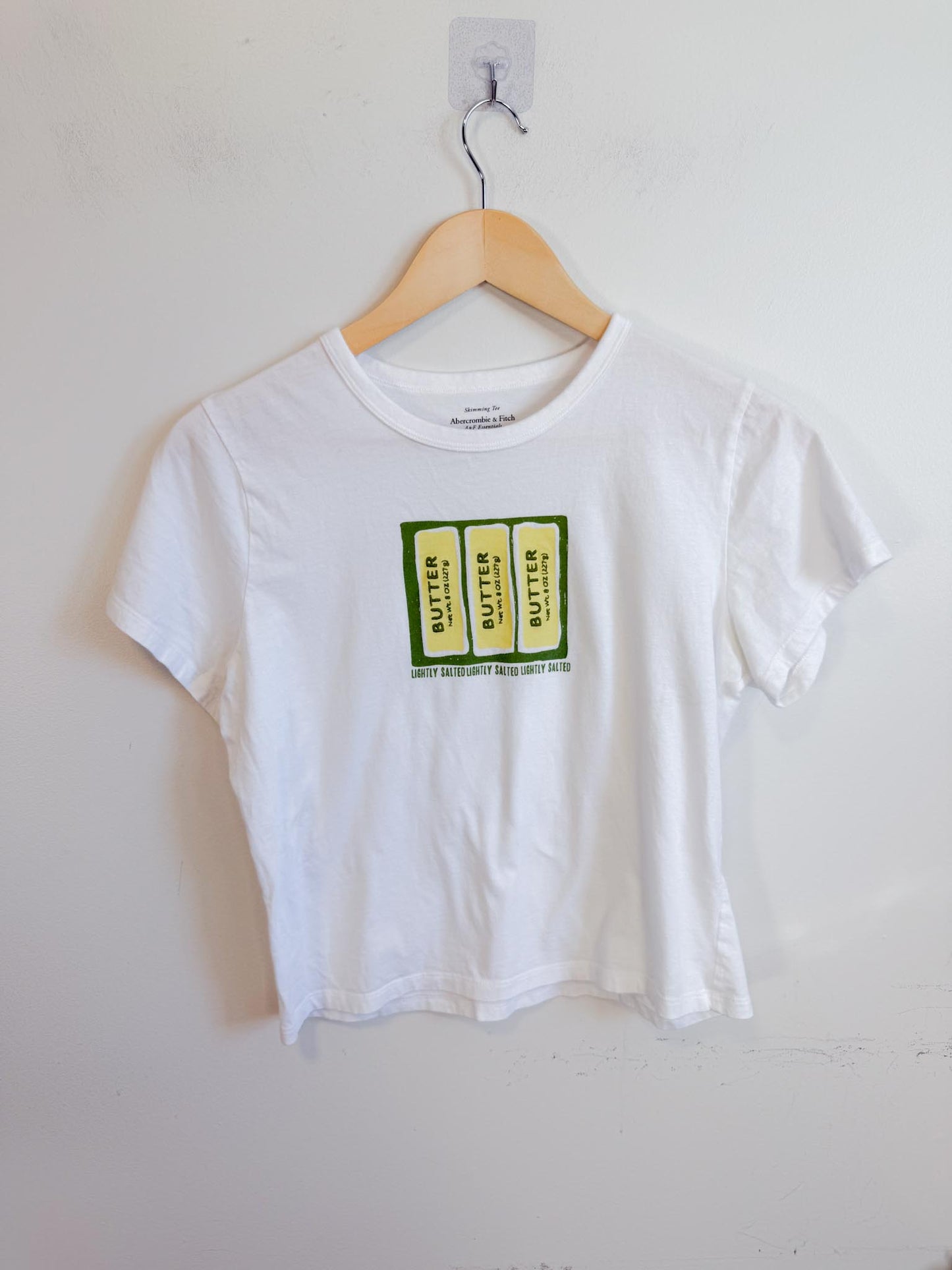 Abercrombie "Butter" T-Shirt in White (Size S/M)