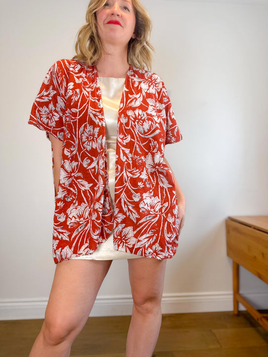 Monday Muse Canadian Floral Duster (One Size)