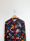 Love & Roses "Black Graphic Print Long Sleeve Button Down Shirt" NWT (Size L/XL)