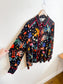 Love & Roses "Black Graphic Print Long Sleeve Button Down Shirt" NWT (Size L/XL)