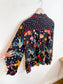 Love & Roses "Black Graphic Print Long Sleeve Button Down Shirt" NWT (Size L/XL)
