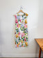 Anthropologie "Slim Square-Neck Dress in Hydrangea Print" (Size M)