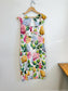 Anthropologie "Slim Square-Neck Dress in Hydrangea Print" (Size M)
